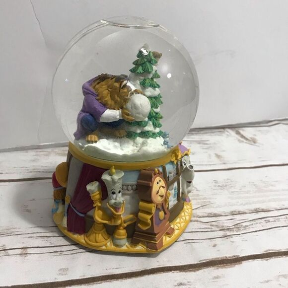 Disney Enesco Beauty And The‎ Beast Snow Globe MINUET NO. 1 Snow Globe Music Box - Picture 4 of 13